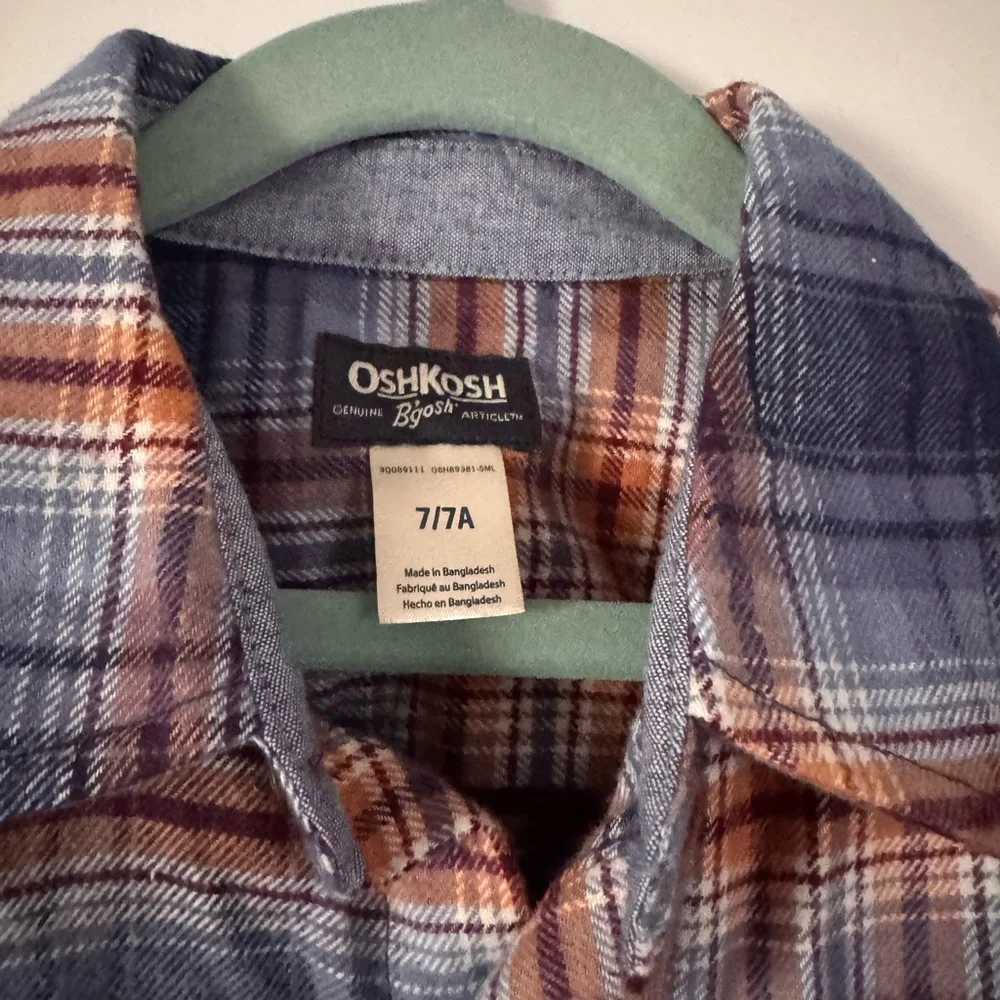 NWT OshKosh B'gosh Kids Plaid Shirt